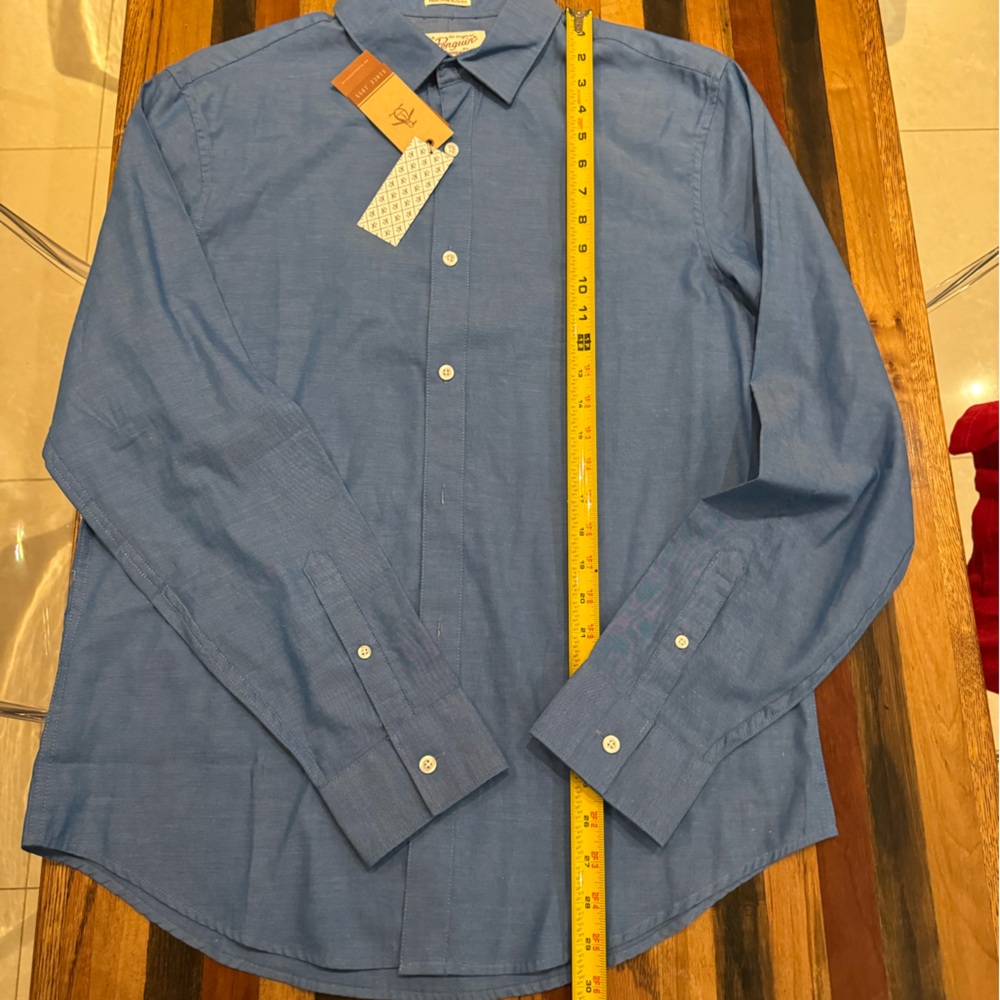 Brand new Penguin button down men’s shirt. Long sleeve Heritage  size L